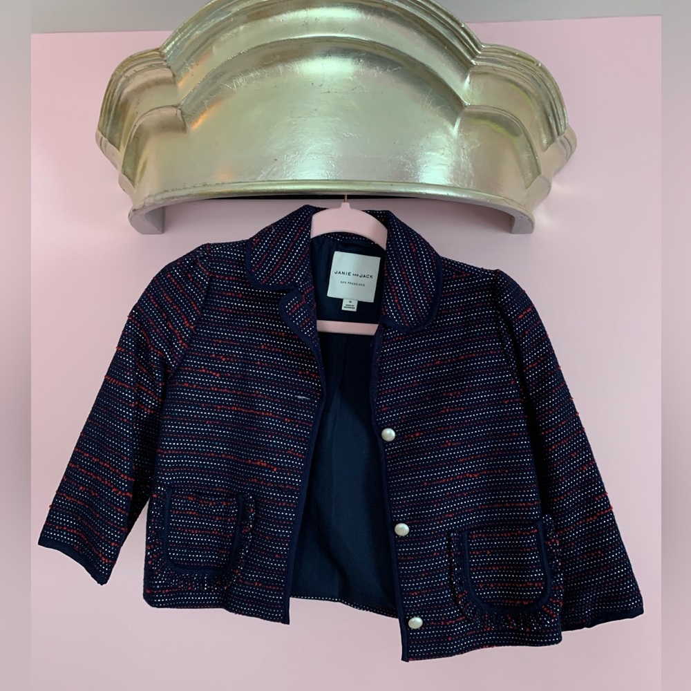 Janie and Jack girls tweed jacket